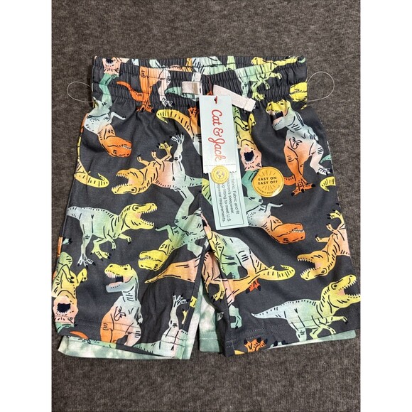 Cat & Jack Boy's Sleepwear Shorts 2 Pair Print Blue Extra Small 4/5 - Picture 7 of 7